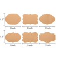 thumbnail image 3 of Pegatinas de papel Kraft, etiquetas en blanco para regalo de Navidad para tarro, vela, botella de vidrio, decoración artesanal para oficina, pegatinas de papelería de clasificación, 3 of 4