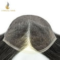 thumbnail image 6 of Mens Toupee Hairpieces Lace Front Human Hair Replacement System Skin PU Men's Wig Units 5X7 #1, 6 of 13
