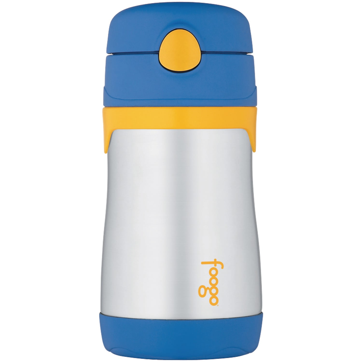 Thermos BS535BL003 10-ounce Stainless Steel Foogo Leak-proof Straw Bottle