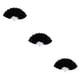 thumbnail image 3 of Yuarrent Abanico de Plumas Decoración Fiestas Adorno Abanicos Decorativos Niños Negro 3Conjunto, 3 of 6