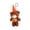 Orange, variant on Halloween Bear Keychain Cute Pumpkin Wizard Hat Teddy Bear Backpack Pendant Soft Stuffed Plush Doll for Handbag Keys Halloween Party Favors Gift
