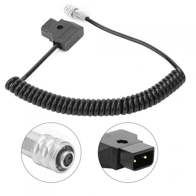 Cergrey D-Tap To 4K Spring Power Cord For Blackmagic Pocket Cinema Camera 4K / Gold Mount V Mount B,D-Tap Power Cord,Camera Power Cord