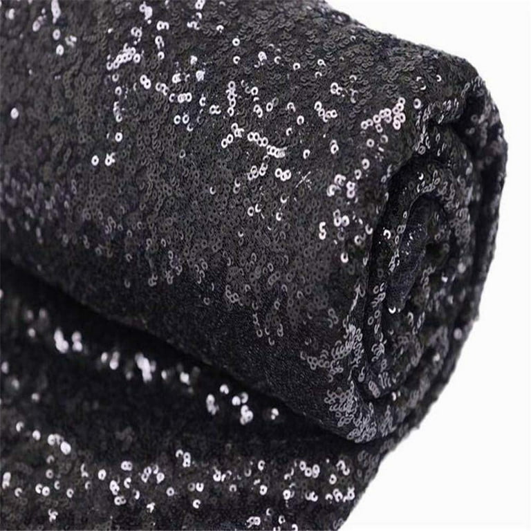 AK TRADING CO. Sparkly Glitz Sequins Beaded Fabric - by The Yard