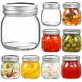 thumbnail image 1 of 9 Pack Wide Mouth Mason Jars 10 oz Glass Canning Jars with Airtight Lids and Bands for Preserving, Jam, Honey, Jelly, Wedding Favors, Shower Favors, Sauces, DIY Spice Jars, 1 of 8