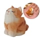 thumbnail image 2 of FELTECHELECTR Estatua decorativa de gato, figura creativa de gato de madera hecha a mano, adorno de escritorio, 2 of 6