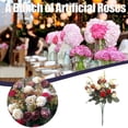 thumbnail image 1 of onlyliua Ofertas Del Día Liquidación Prime Canadá Ramo de Rosas Artificiales Compuesto Por 7 Ramas y 21 Rosas de Seda., 1 of 6