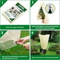 thumbnail image 5 of Winter Plant Cover Protection Bag Tree Shrub Frost Cover Garden Anti Freeze Plant Protector Breathable Non Woven Fabric for Trees Bushes Vegetables Flowers, 5 of 8