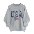 thumbnail image 5 of Tnhcen Women's 4th of July Sweatshirt, Patriotic USA Graphic Pullover, Long Sleeve Crewneck Casual Loose Fit Top, No Hood Fleece Sweater, Sizes S-2XL, 5 of 5