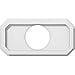 thumbnail image 3 of Ekena Millwork CMP12X6ED-04000 4 in. ID x 4 in. Rectangle Emerald Architectural Grade PVC Contemporary Ceiling Medallion, 3 of 4