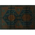 thumbnail image 1 of Ahgly Company Machine Washable Indoor Rectangle Persian Turquoise Blue Traditional Area Rugs, 6' x 9', 1 of 4