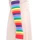 thumbnail image 2 of 1 juego de calcetines altos hasta el muslo arcoíris para mujer, calentadores de brazos sin dedos, calcetines altos largos a rayas, calentadores de piernas, accesorios para disfraces de cosplay, 2 of 5