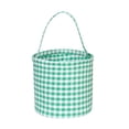 thumbnail image 3 of Halloween Basket, Trick or Treat Basket, Cute Plaid Candy Bucket, Small Baskets Barrel, Jack O Lantern Bags, 3 of 12