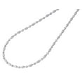 thumbnail image 2 of 10K White Gold 2MM Beaded Typhoon Moon Cut Italian Chain Necklace 16 Inch, 2 of 5