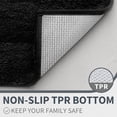 thumbnail image 3 of GRANNY SAYS Bath Mat, Microfiber Non Slip Bathroom Rug, Water Absorbent Bath Rugs, 16" x 24", Black, 3 of 9