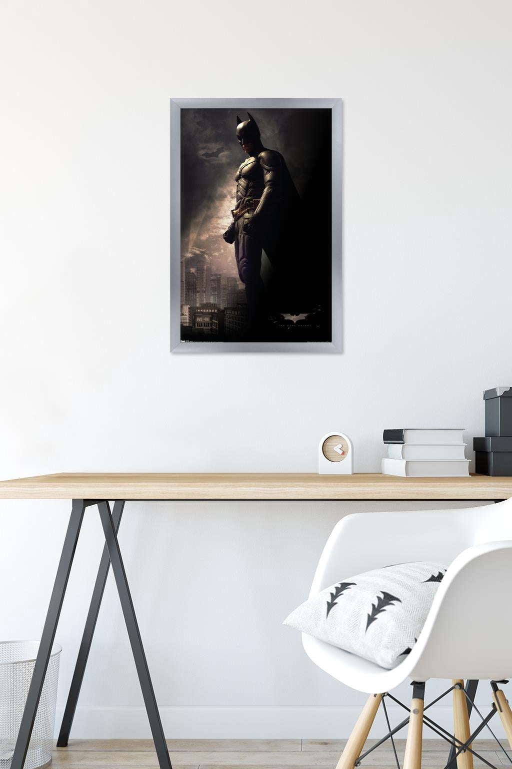 DC Comics Movie - The Dark Knight - Batman in the Shadows Wall Poster, 14.725" x 22.375", Framed