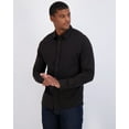 thumbnail image 2 of Real Essentials 3-Pack: Men's Classic Style Casual Long Sleeve Button Down Collared Shirt (Available in Big & Tall), 2 of 6