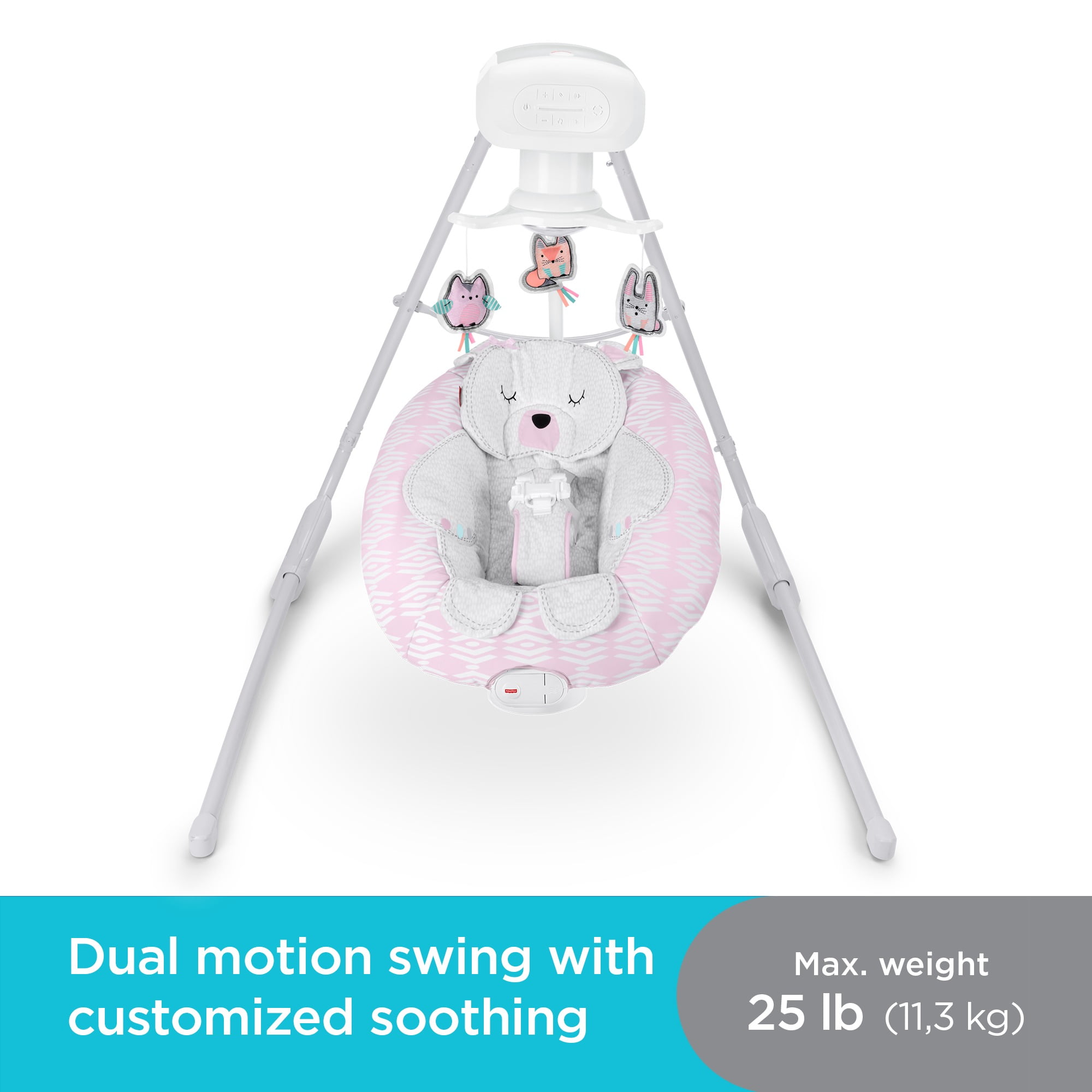 Fisher Price Cradle N Swing With 6 Speeds Snugabear Hug