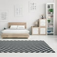 thumbnail image 3 of Luxe Weavers Geometric Checkered Black and White Area Rug 8x10, Modern Stain Resistant Carpet, 3 of 8