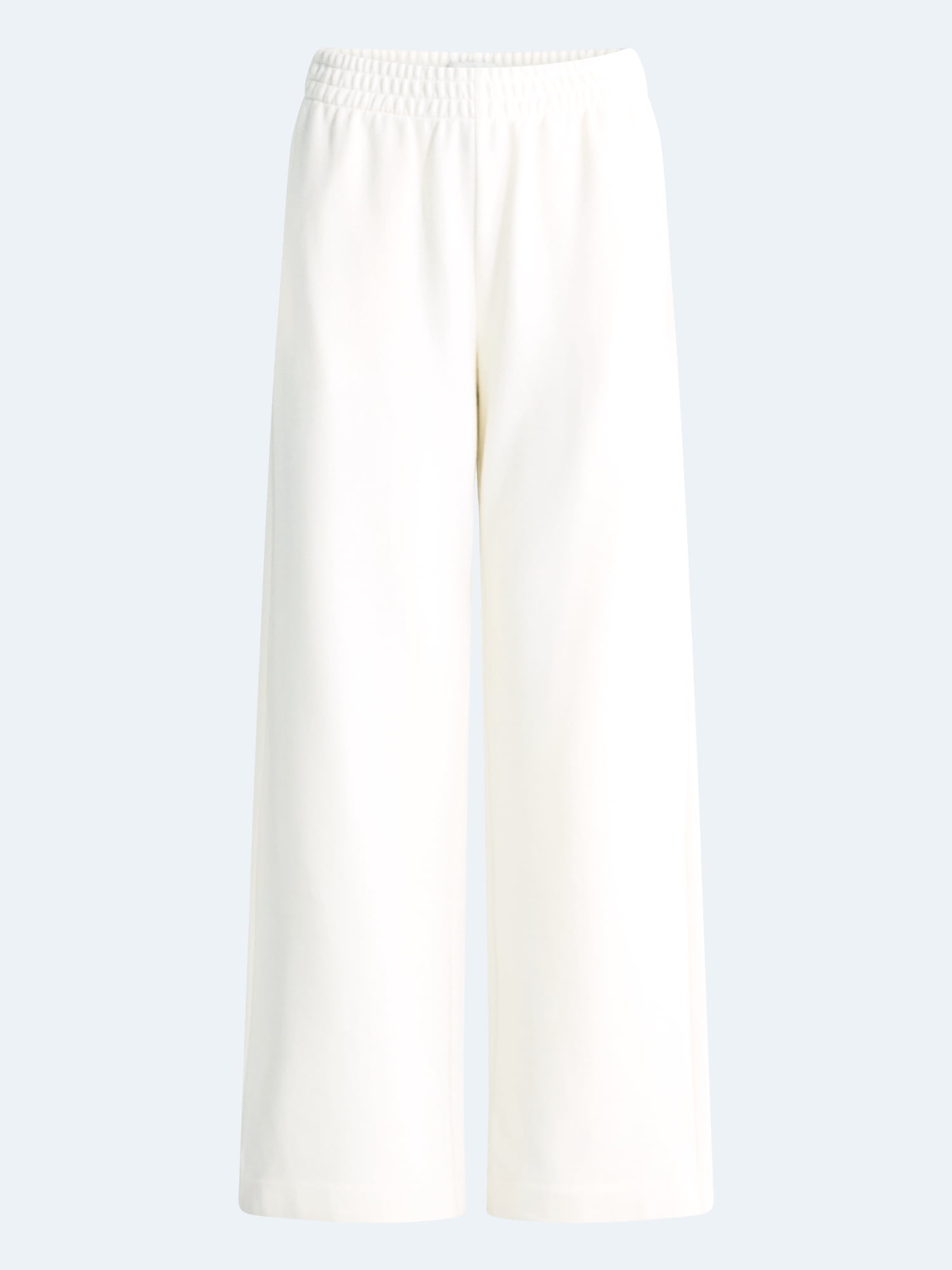 Free Assembly Women's and Women's Plus Wide Leg Sueded Terry Sweatpants, 30" Inseam, Sizes XS-4X