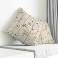 thumbnail image 3 of Sparrow Pillow Covers 26x26 Inch Decorative Throw Pillow Cover, Spring Birds on The Branches Retro Country Beige Sofa Pillowcases Accent Cushion Case Home Decor Bedroom Living Room, 3 of 6