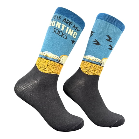 These Are My Hunting Socks Funny Sarcastic Hunter Graphic Novelty Footwear For Men