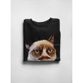 thumbnail image 3 of Moustache Grumpy Cat Sweatshirt Men -T-Line Designs, Male Large, 3 of 4