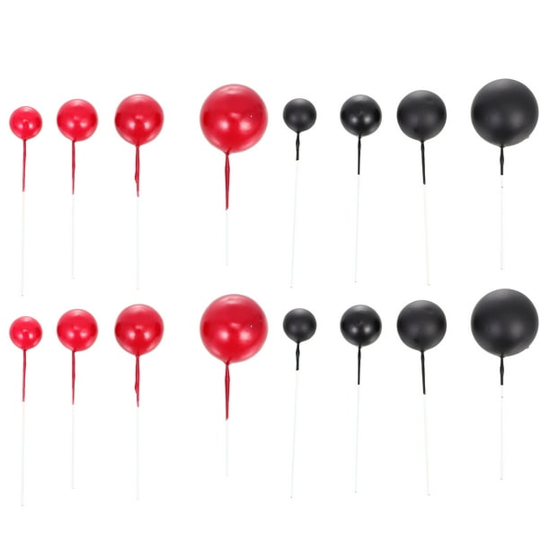KAKOWELY 40 piezas de palillos para pasteles, adornos para cupcakes, postres, adornos con forma de globo