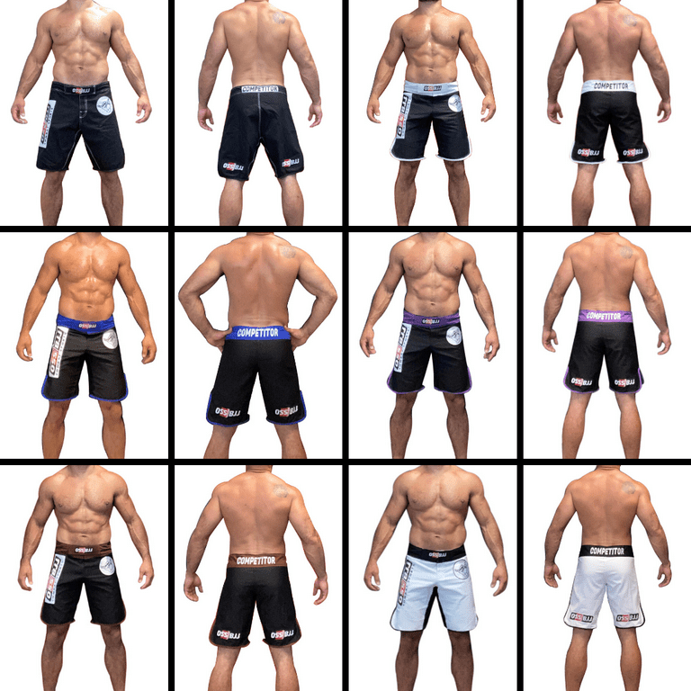OSS Sports Men's MMA Fight Shorts, Cage Fights, UFC, BJJ, No Gi