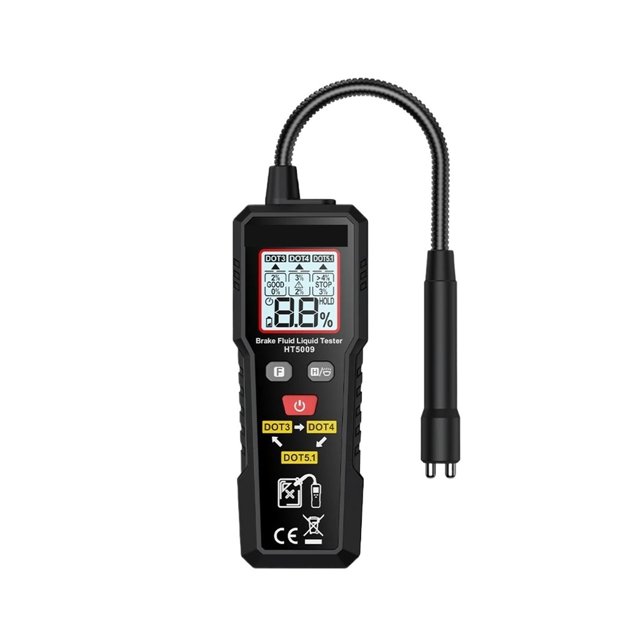 Brake Fluid Tester Digital Auto Brake Liquid Oil Detector Tool Hydraulic Oil Moisture Analyzer ,Universal Oil Analyzer