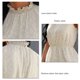 thumbnail image 5 of Vestido de verano sin mangas con escote de encaje y volantes de gasa para días informales, 5 of 6