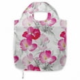 thumbnail image 1 of Floral Reusable Market Bag, Watercolor Poppy Flowers Vivid Color Environment Image Romantic Plants, Printed Foldable Bag for Shopping and Grocery Large Capacity, Magenta Pink Grey, by Ambesonne, 1 of 4