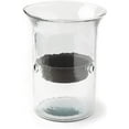 thumbnail image 6 of Glass Hurricane Pillar Candle Holder with Rustic Metal Insert, Perfect as a Centerpiece (Large), 6 of 11