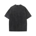 thumbnail image 4 of Homenesgenics Mens Shirts Men Tops T Shirts for Man Men's Casual Round Neck Solid Color Sports Washed Cotton Retro Distressed T-Shirt Black L, 4 of 8