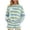 Light Blue Stripe, variant on Oversized Stripe Pajama Sets for Women Long Sleeve Crew Neck Tops and Shorts Loungewear Tracksuits Summer Soft Comfy Sleepwear Yellow