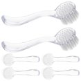 thumbnail image 5 of 6pcs Nail Cleaning Tools Durable Manicure Dust Brushes for Home & Salon Use, Transparent Design for Easy Nail & Face Cleaning, 5 of 5