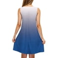 thumbnail image 4 of Ashirexll Robes d'Été pour Femmes, Robes Décontractées pour Femmes, Jupe Sans Manches à Col Rond Longueur Genou Imprimée Tendance Mode pour Dames, 4 of 5