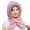 Pink, variant on HUANLEDASH Women Winter Hat with Integrated Scarf Thick Warm Faux Rabbit Fur Solid Color Full Protection Outdoor Cycling Travel Cold Weather Cap