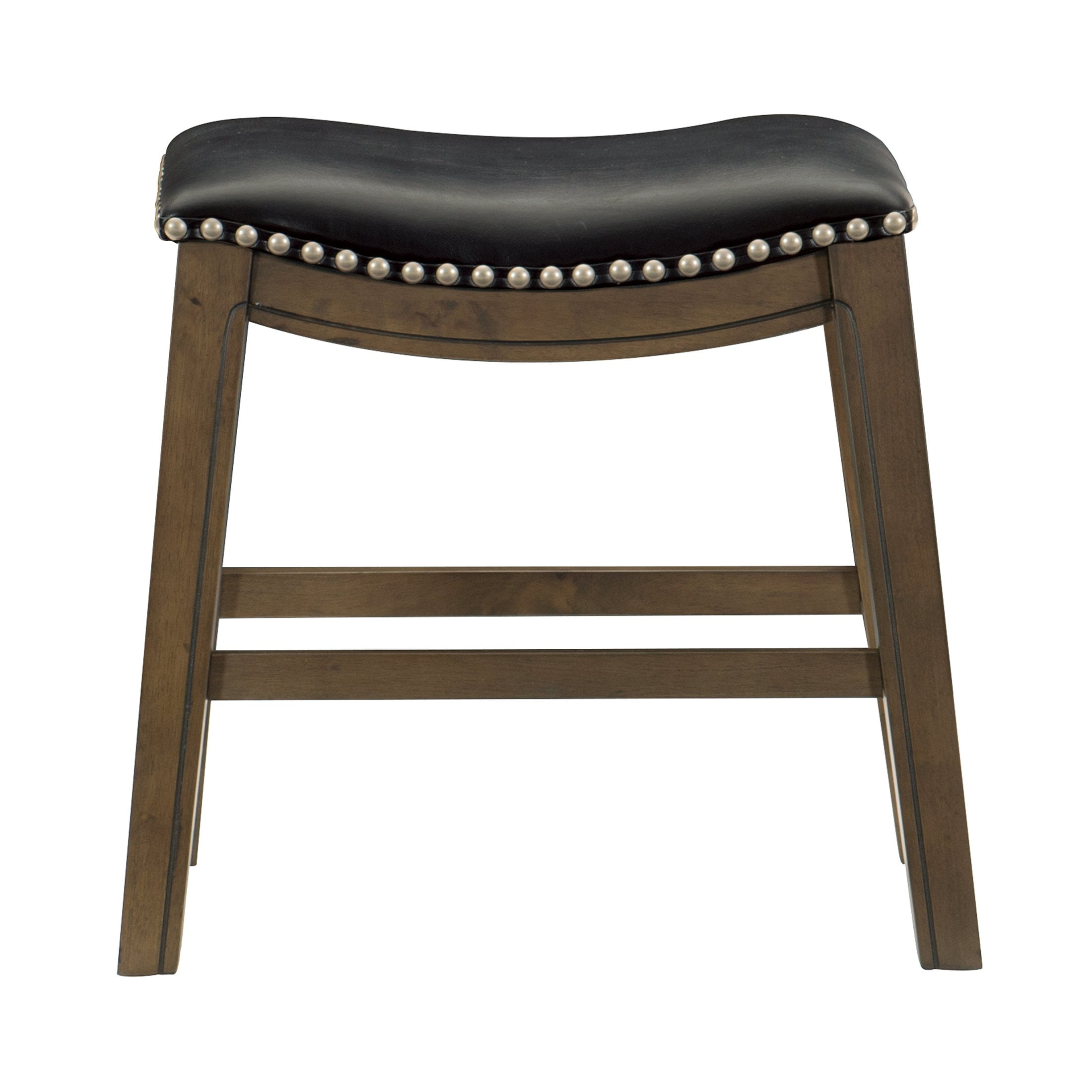OakvillePark Eustis Saddle Seat Dining Height Stool, Black