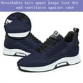 thumbnail image 2 of Men's Height Increasing Sneakers Invisible Inner Height Increasing Shoes 1.16 inch Running Shoes Lightweight Breathable Mesh Hidden Heel Sneakers Lace Up Casual Shoes, 2 of 6