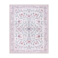 thumbnail image 4 of Lahome Washable 8'x10' Area Rug, Pink Vintage Floral Rugs for Living Room, Soft Non-Slip Low Pile Large Carpet for Bedroom Girls, Cute Flower Nursery Playroom Dorm Decor, Pink, 4 of 11