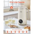 thumbnail image 3 of VEVOR 8-in-1 Nut Milk Maker, 41 oz Soy Milk Maker Machine with 10 Blades, for Homemade Oat, Nut, Soy, Juice, Milkshake, Rice Cereal, Plant-Based Beverages with Self-Cleaning, Boil Water, 12-Hour Dela, 3 of 11