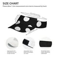 thumbnail image 4 of Easygdp Black and White Polka Dot Stretchy Visor - Unisex Visor Hat for Men and Women, UPF 50 Sun Protection Visor, Ultra-Light, 4 of 8