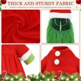 thumbnail image 7 of 4 Pcs Christmas Winter Goose Outfit for 23" Porch Goose Holiday Red Green Cloths Costume Xmas Winter Outdoor Garden Patio Yard Lawn Art Decoration, 7 of 7
