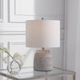 thumbnail image 2 of Uttermost 1-Light Coastal Concrete Stone & Steel Table Lamp in Gray/White, 2 of 6