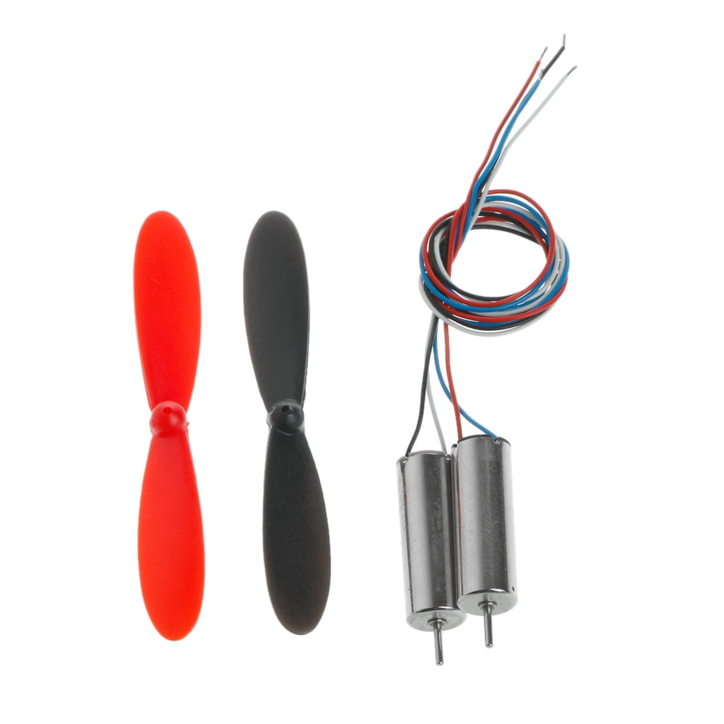 CHANCS 716 Hollow Cup Motor Mini Model Helicopter Coreless Motor 2PCS con pequeña hélice para RC Aircraft Helicopter Toy