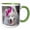 Green/White, variant on 3drose, Samoyed in Palm Desert, California., 11oz Mug