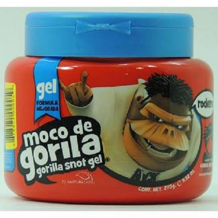 Moco de Gorila Pot de Gel - Méga Tenue (Bocal Rouge) - 1 Unité, 270 g, 9.52 Once - Produits de Soin Capillaire