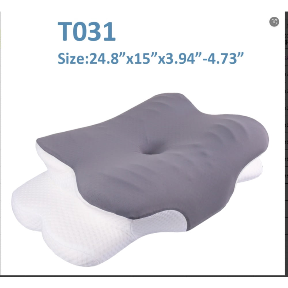 Orthopedic Cervical Memory Foam Pillow Butterfly Shape Bed Pillow Support Sleeping Pillow, Neck Pillows for Side Sleepers, Back/Stomach Sleepers for Neck and Shoulder Pain
