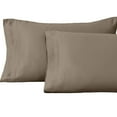 thumbnail image 2 of Superior Egyptian Cotton 1500 Thread Count Pillowcase Set of 2, Taupe, 2 of 7