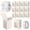 WHITE, variant on 12Pcs Mug Gifts Boxes with 1 Roll Ribbon, Transparent Gift Packaging Box for Wrapping 11-12oz Blanks Sublimation Mugs, Mugs Wine